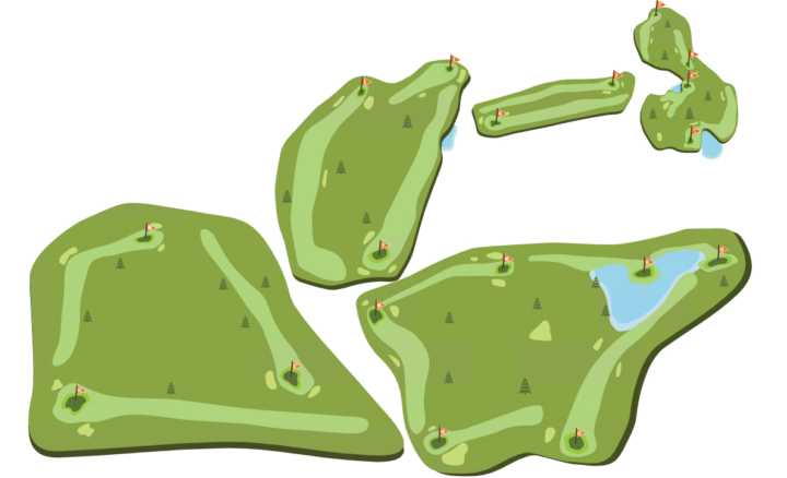 Lewis Estates Golf Course layout