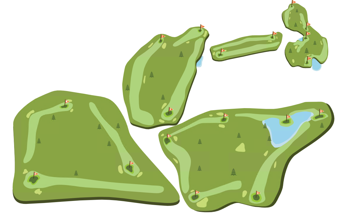 Lewis Estates Golf Course layout